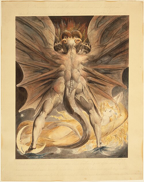 The Great Red Dragon paintings