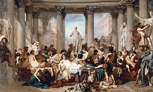The Romans in their Decadence