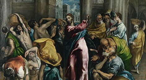Christ Driving the Money Changers from the Temple (El Greco, London)
