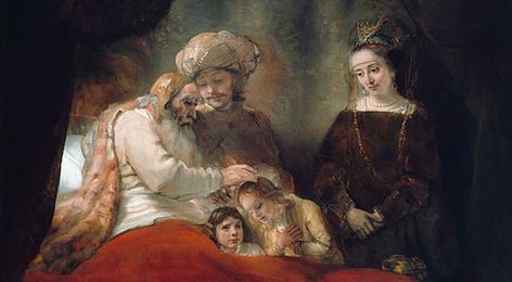Jacob Blessing the Sons of Joseph (Rembrandt)