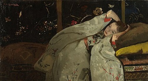 Girl in a White Kimono
