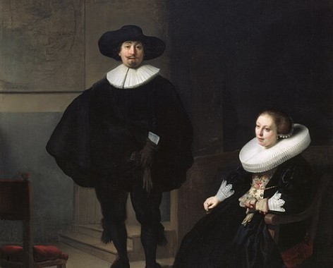 A Lady and Gentleman in Black