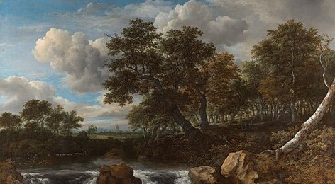 Landscape with Waterfall