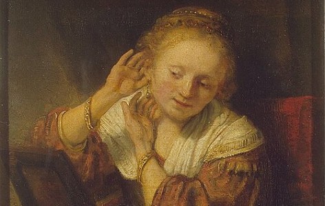 Courtesan at her Mirror
