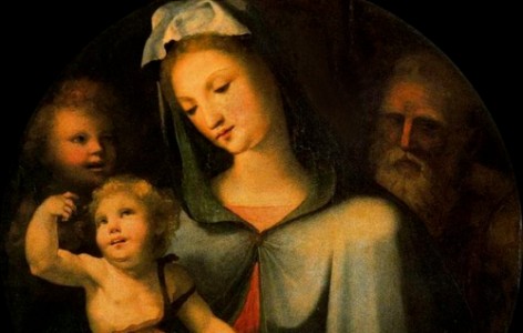 Holy Family with the Infant Saint John the Baptist (Beccafumi, Uffizi)