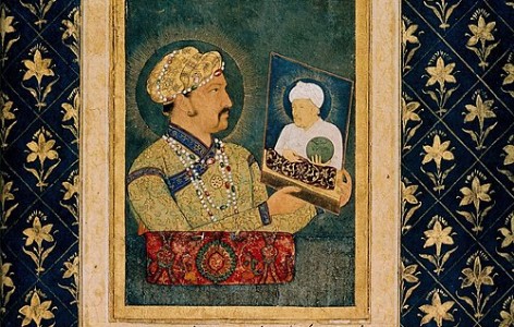 Jahangir with a Portrait of Akbar